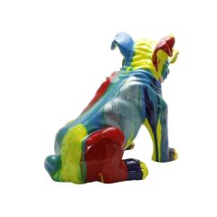 T.Concept Popart Çok Renkli Biblo Dekor Buldog Köpek