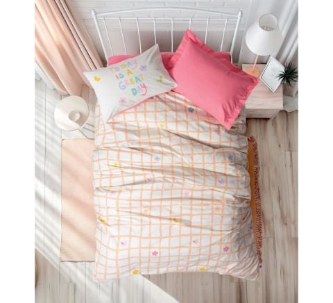 Cotton Box Jours Tek Kişilik Genç Nevresim Takımı Pembe