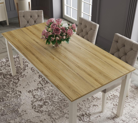 Misto Açılır Yemek Masası 160 cm FRN-21023-160 ( ANTALYA MERKEZ İÇİN TESLİMAT )