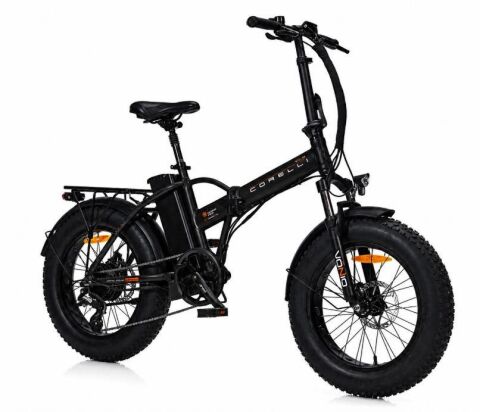 Corelli Truva Rım 20 Jant 42K Folding Fat Bike Elektrikli Bisiklet Siyah