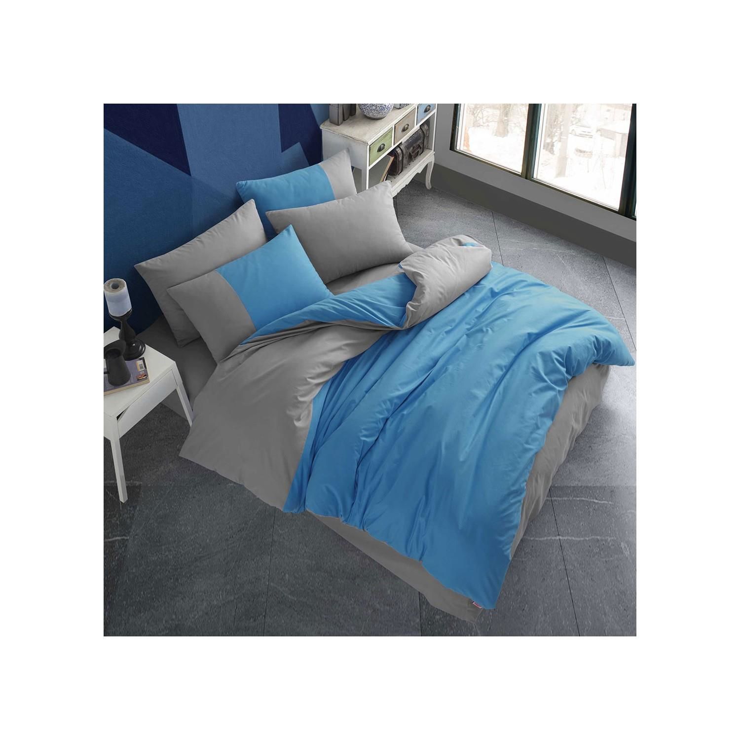 Diamond Poplin Çift Kişilik Nevresim Tkm Mavi