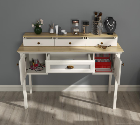 Misto Makyaj Masası 132 cm FRN-21032 (ANTALYA MERKEZ İÇİN TESLİMAT )