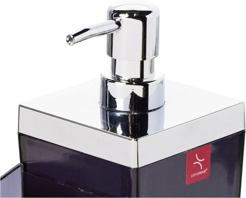 Primanova Toksana Mutfak Sıvı Sabunluk Şeffaf Siyah 440 ml