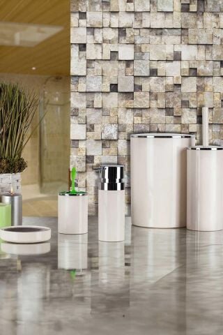 Primanova Lenox Bej 5Lİ Banyo Seti M-SAS03-09