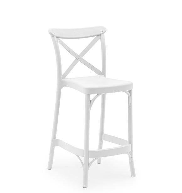 Capri Bar Sandalyesi 65cm Beyaz