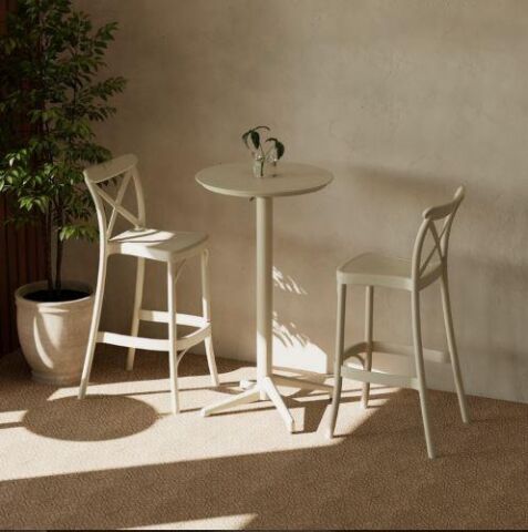 Capri Bar Sandalyesi 75cm Bej