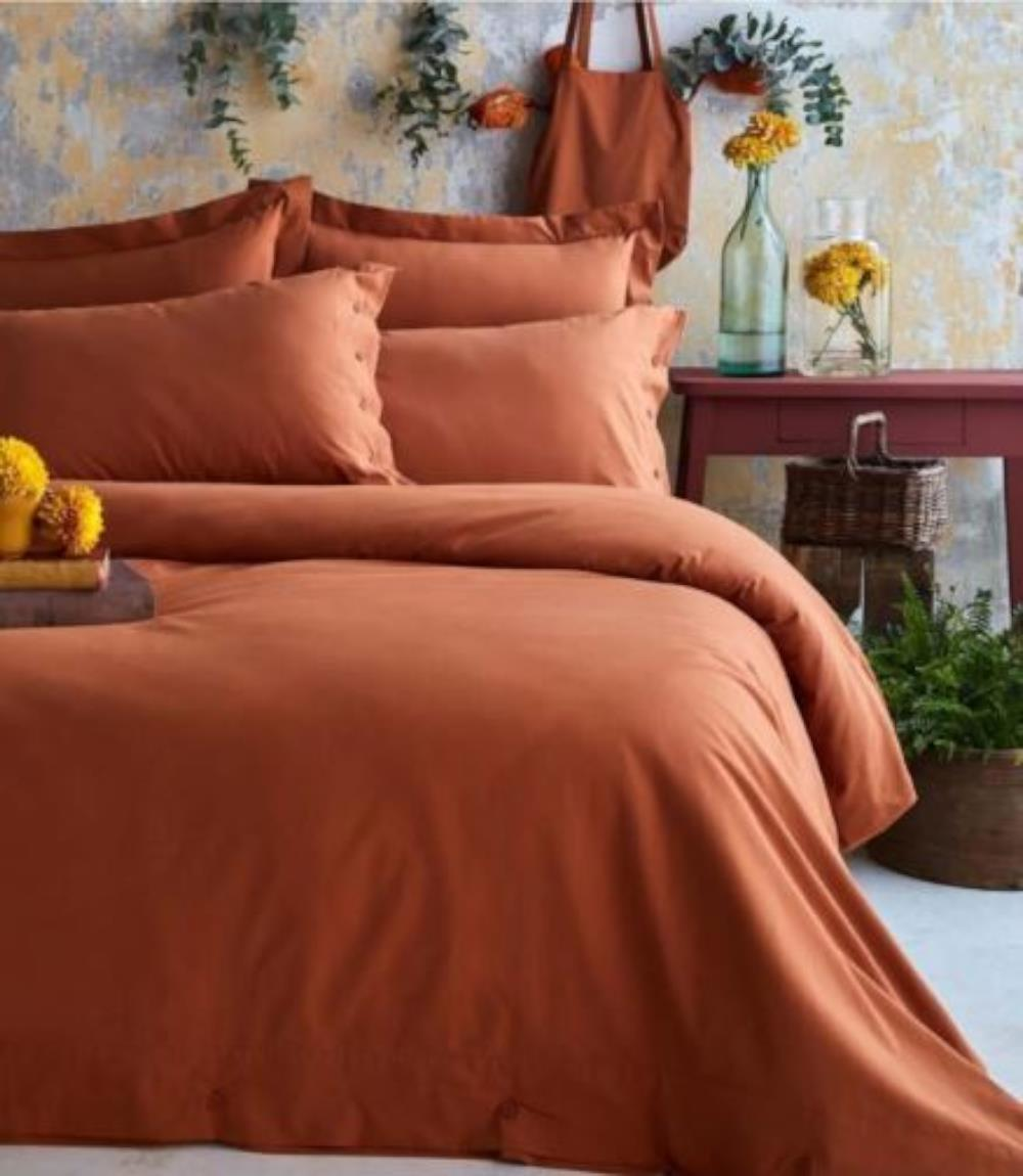 Apricitas Esential Çift Kişilik Nevresim Takımı Kiremit
