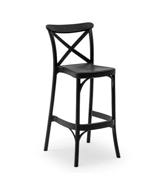 Capri Bar Sandalyesi 75cm Siyah
