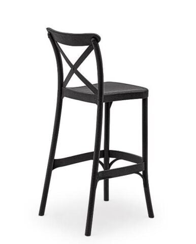 Capri Bar Sandalyesi 75cm Siyah