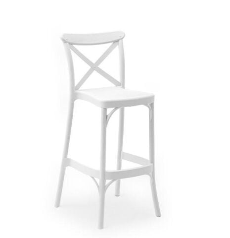 Capri Bar Sandalyesi 75cm Süt Beyaz