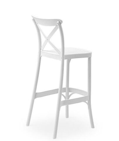 Capri Bar Sandalyesi 75cm Süt Beyaz
