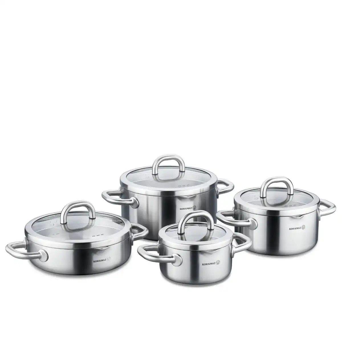 Korkmaz Alba 8 Parça Tencere Seti A2795