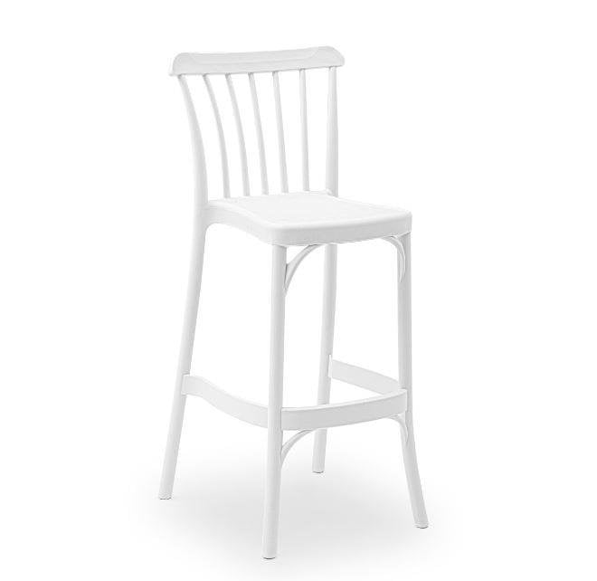 Gozo Bar Sandalye 75cm Beyaz