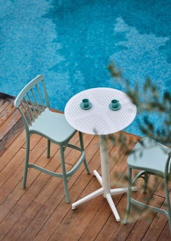 Gozo Bar Sandalye 75cm Beyaz