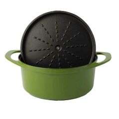 Sürel Pot Art Derin Döküm Tencere Yeşil 24 cm