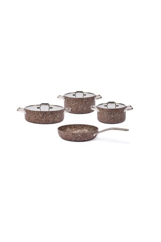 Brioni Stone Age Terra 7 Parça Tencere Seti SHT-11101