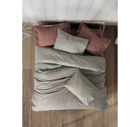 Cotton Box Petite Tek Kişilik Nevresim Takımı Mote Kiremit