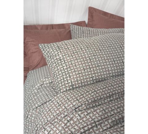 Cotton Box Petite Tek Kişilik Nevresim Takımı Mote Kiremit