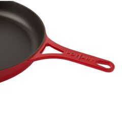 Sürel Pot Art Düz Döküm Tava Kırmızı 28 cm