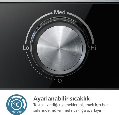 Philips 5000 Serisi Izgara ve Tost Makinesi Çıkarılabilir Yapışmaz Yüzeyli HD6301/90
