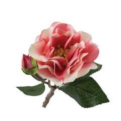 Tmall Home Design Koyu Pembe Kamelya (Yapay Çiçek) 36 cm