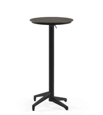 Moon Katlanır Bar Masası 60Q Siyah (SADECE ANTALYA MERKEZ TESLİMATLI)