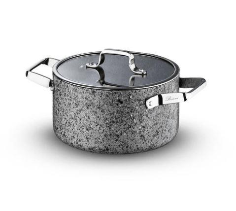 Brioni Stone-Age 30 cm Çizilmez Yanmaz Yapışmaz İndüksiyonlu Derin Tencere
