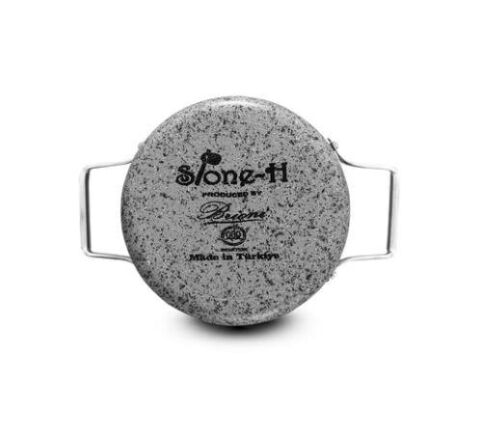 Brioni Stone-Age 30 cm Çizilmez Yanmaz Yapışmaz İndüksiyonlu Derin Tencere