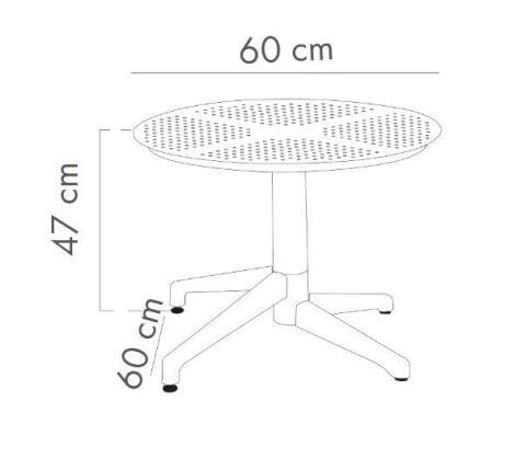 Moon Sehpa 60Q Beyaz (SADECE ANTALYA MERKEZ TESLİMATLI)