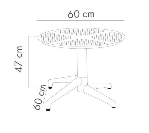 Moon Sehpa 60Q Siyah (SADECE ANTALYA MERKEZ TESLİMATLI)