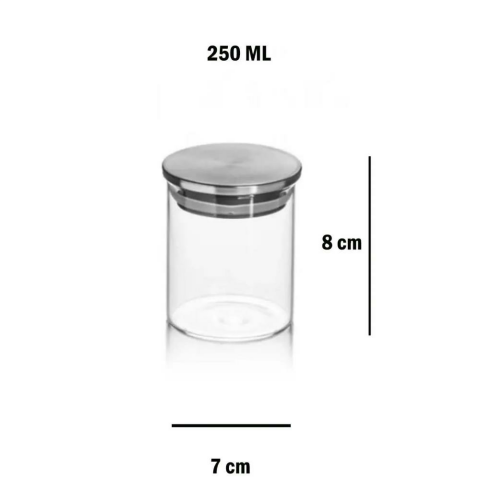 Mien Metal Kapaklı Vakumlu Kavanoz 250 ml