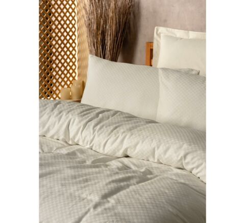 Cotton Box Plain Tek Kişilik Nevresim Takımı Krem