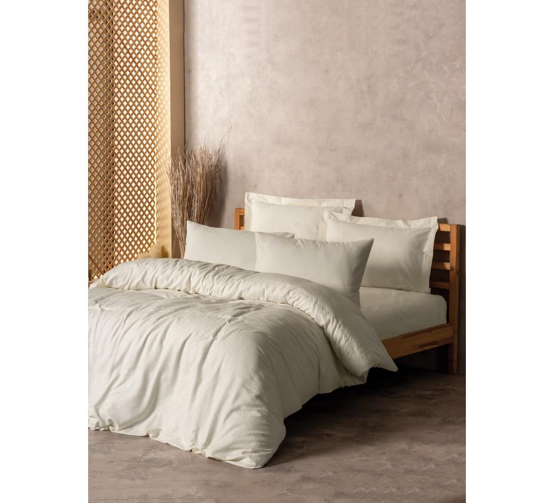 Cotton Box Plain Tek Kişilik Nevresim Takımı Krem