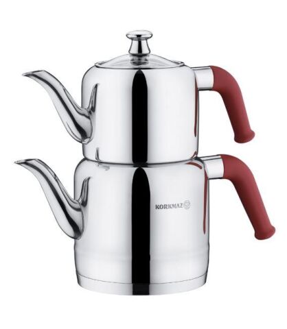 Korkmaz Riva Kırmızı Çaydanlık Takımı 1.9 lt A189