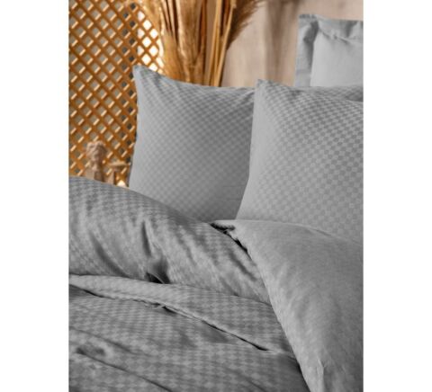Cotton Box Plain Tek Kişilik Nevresim Takımı Gri