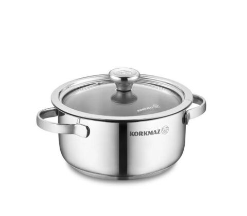 Korkmaz Minika 12x6.5 cm Tencere Inox Tencere A1398