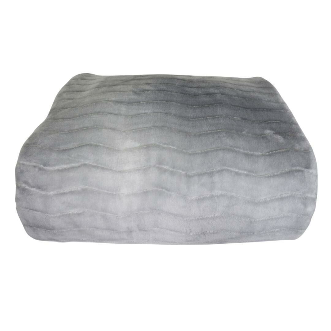 Merinos Dream Home Çift Kişilik Yumuşak Polar Battaniye Set Gri 220*240
