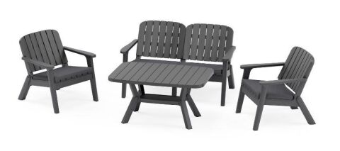 Silva Oturma Grubu 2+1+1+5 Antrasit (SADECE ANTALYA MERKEZ TESLİMATLI)