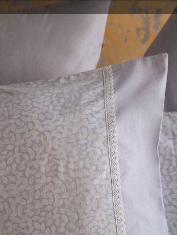 Apricitas Home Çift Kişilik Yatak Örtülü Set Ines Gri AP83T00010025