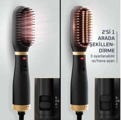 TEFAL Rowenta PowerStraight 2 in 1 Elektrikli Saç Düzleştirici Islak ve Kuru Kurutma