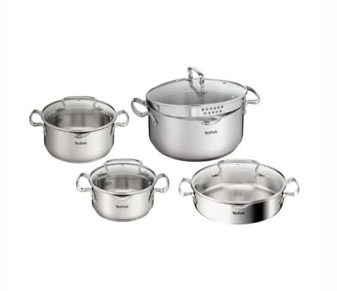 TEFAL Duetto 8 Parça Çelik Tencere Seti
