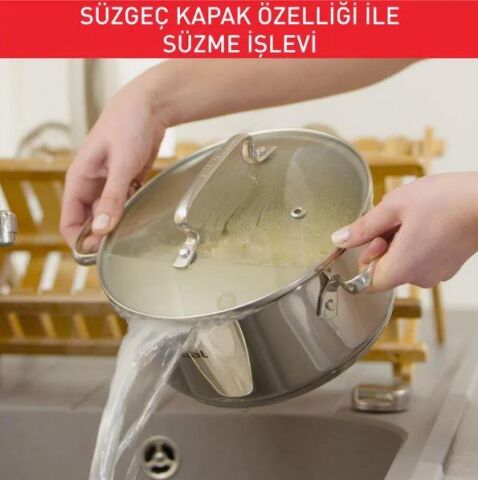 TEFAL Duetto 8 Parça Çelik Tencere Seti