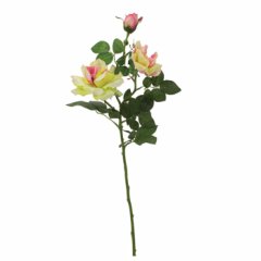 Tmall Home Açık Yeşil ve Pembe Gül (Yapay Çicek) 64 cm