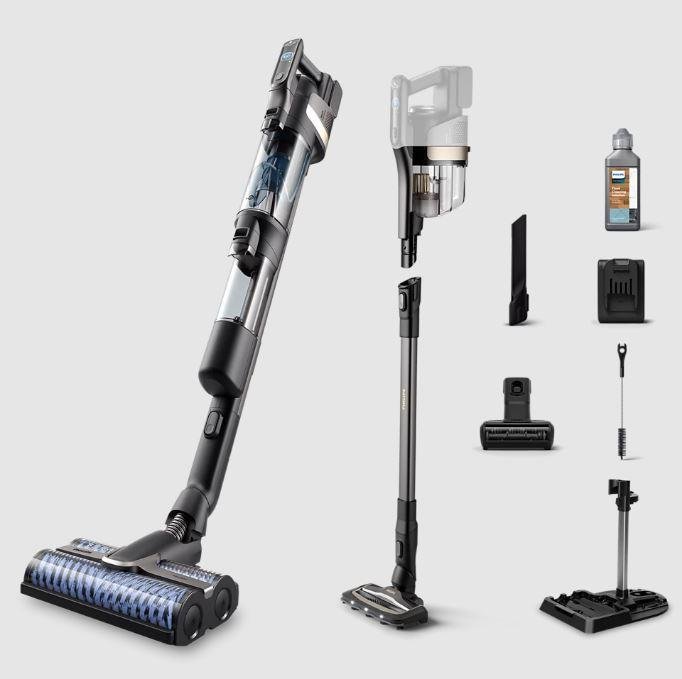 Philips 9000 Serisi Kablosuz Islak Kuru Dik Süpürge AquaTrio XW9383/01