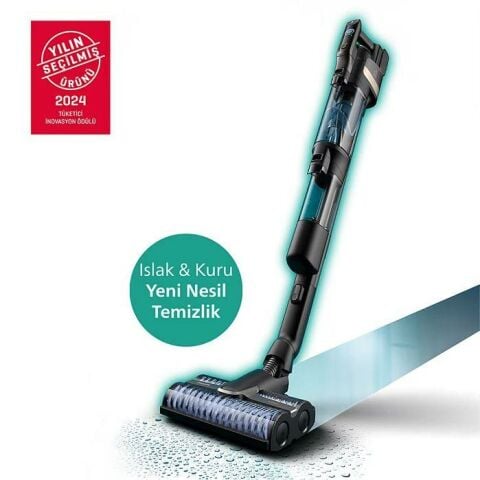 Philips 9000 Serisi Kablosuz Islak Kuru Dik Süpürge AquaTrio XW9383/01