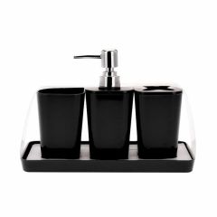 T.Concept Banyo Seti 4 Parça Siyah