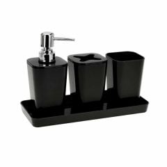 T.Concept Banyo Seti 4 Parça Siyah