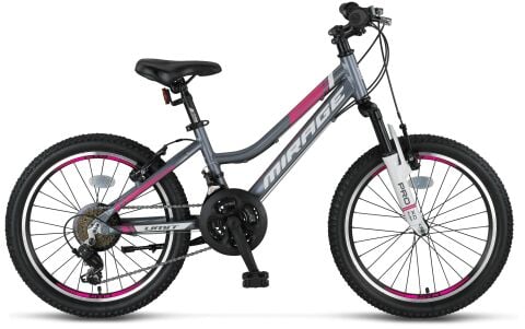 Ümit Mirage 20 Jant V Fren 18 Vites Çocuk Bisikleti Antrasit Pembe