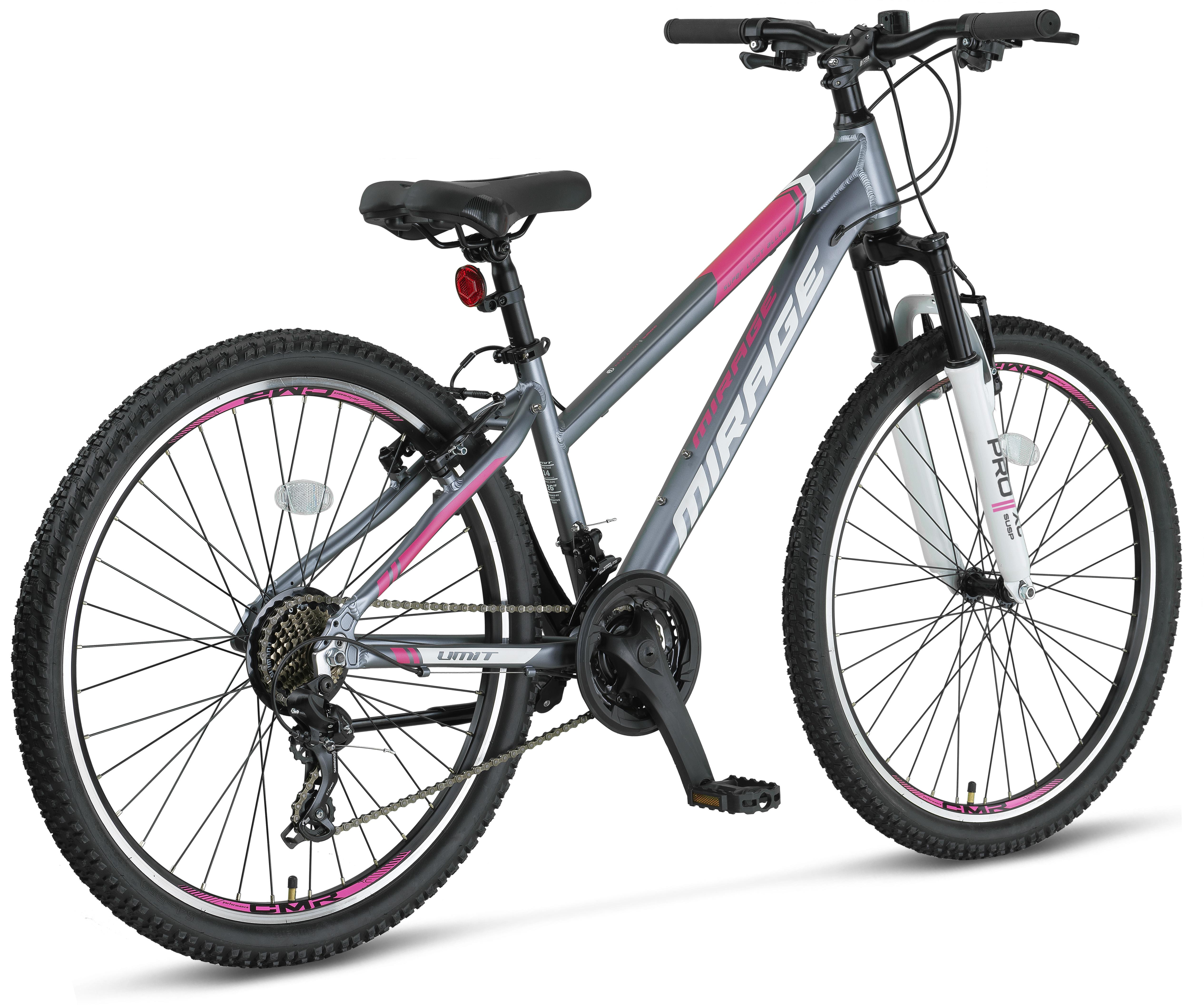 Ümit Mirage 26 Jant M.Disk 21 Vites Dağ Bisikleti Antrasit Pembe