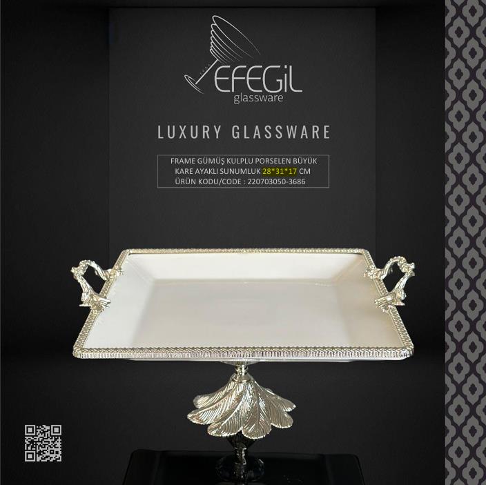 Frame Antik Por.Byk Kare Ayaklı Sunumluk 28*31*17 ( ANTALYA MERKEZ TESLİMAT)